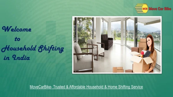 Best Household Shifting Packers and Movers in India