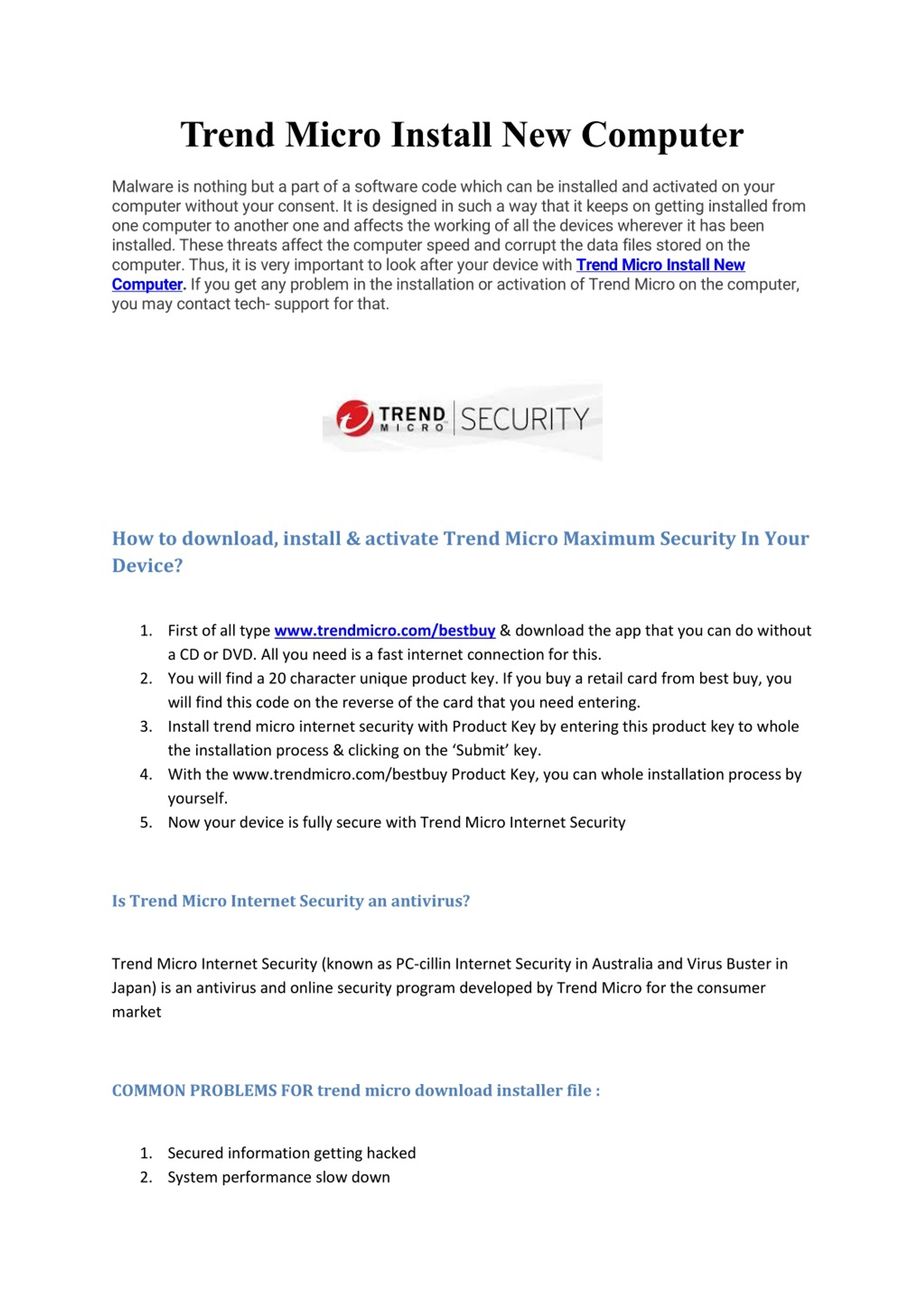 PPT - Trend Micro Install New Computer PowerPoint Presentation, free ...