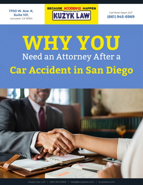 Why You Need an Attorney After a Car Accident in San Diego