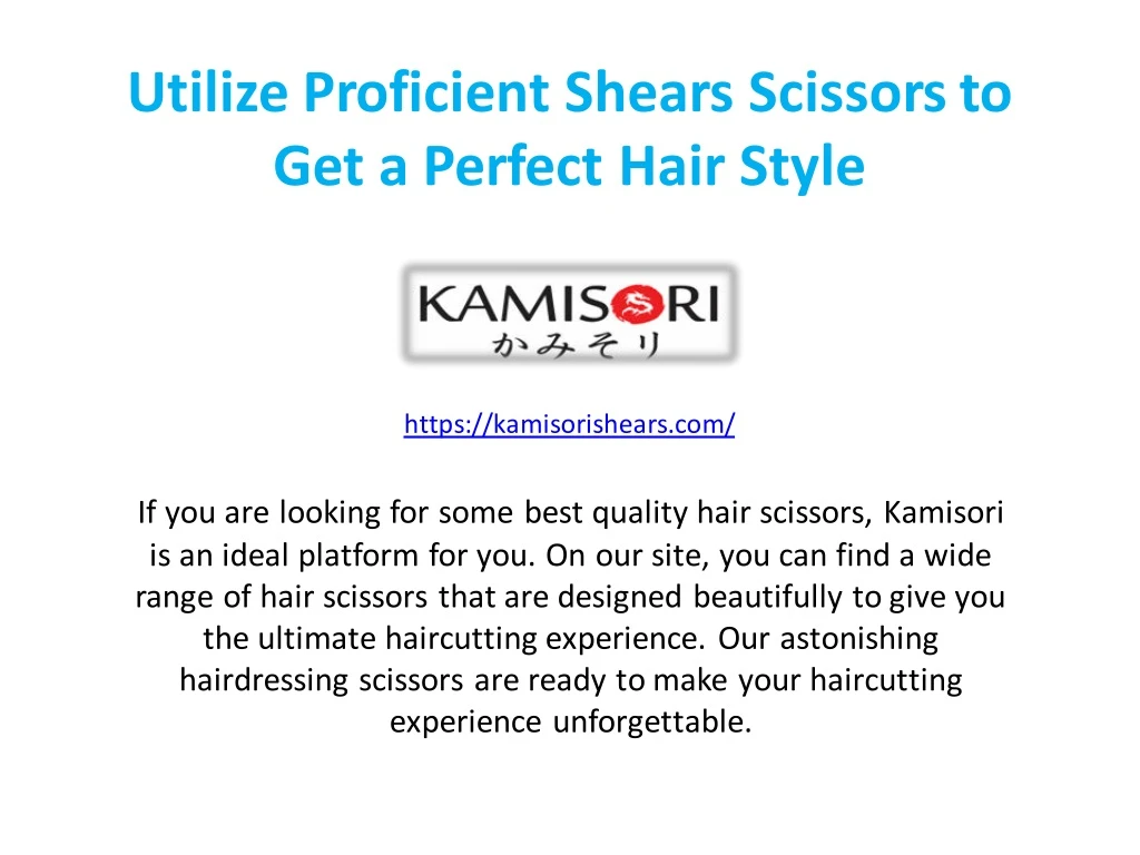 utilize proficient shears scissors