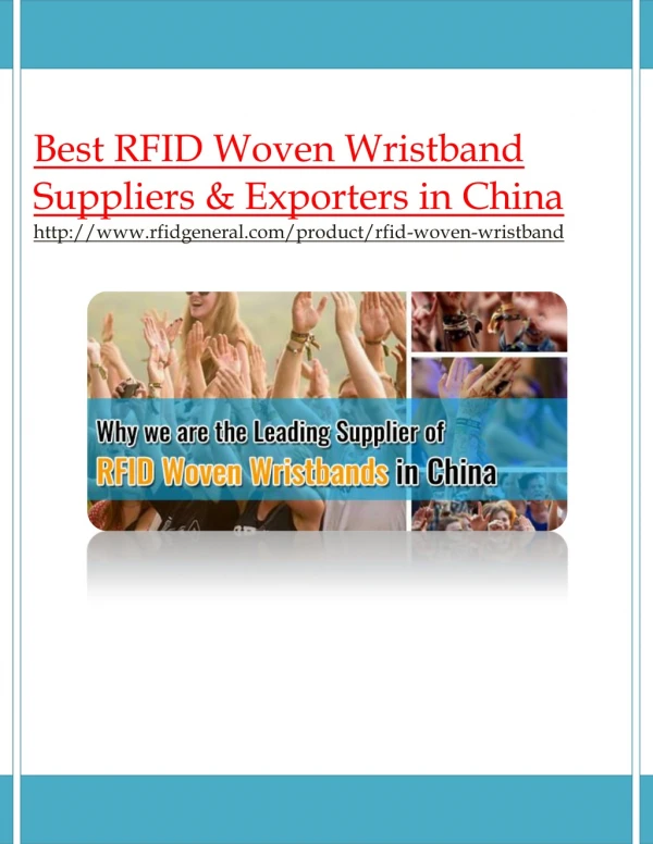 Best RFID Woven Wristband Suppliers & Exporters in China