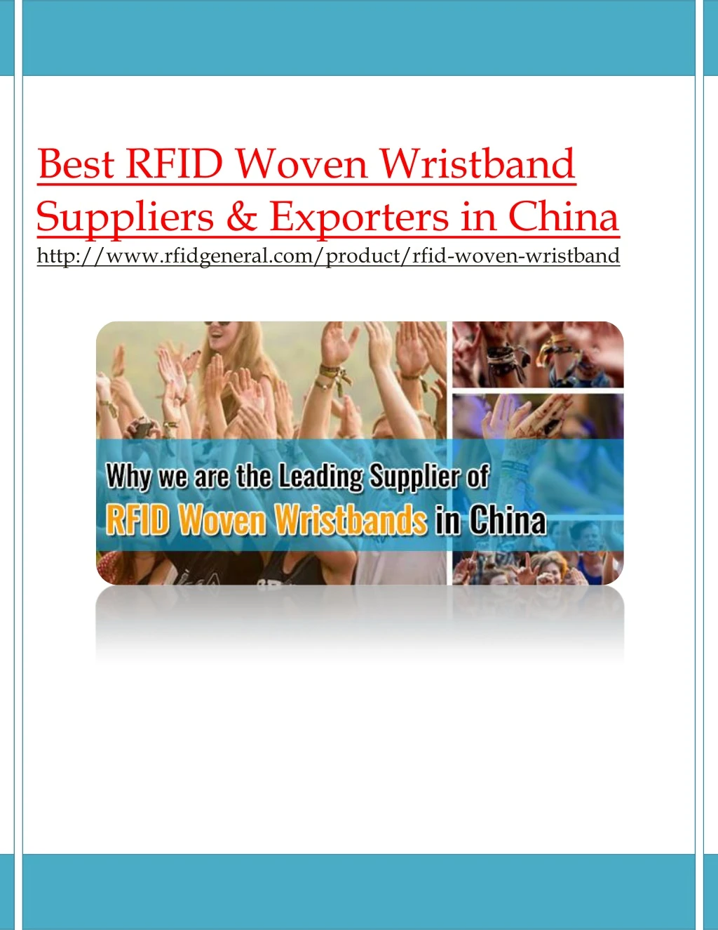 best rfid woven wristband suppliers exporters