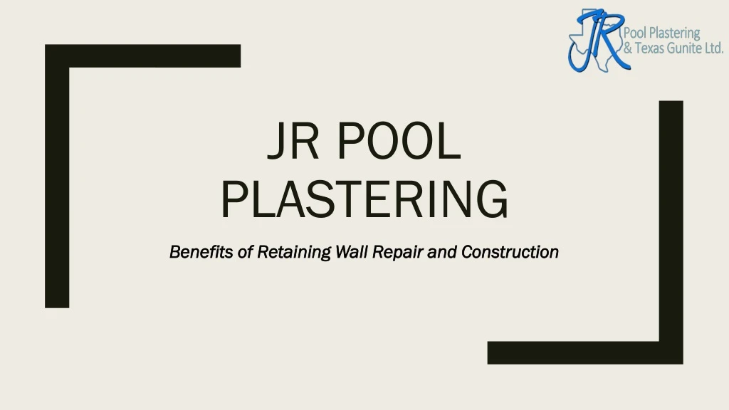jr pool plastering