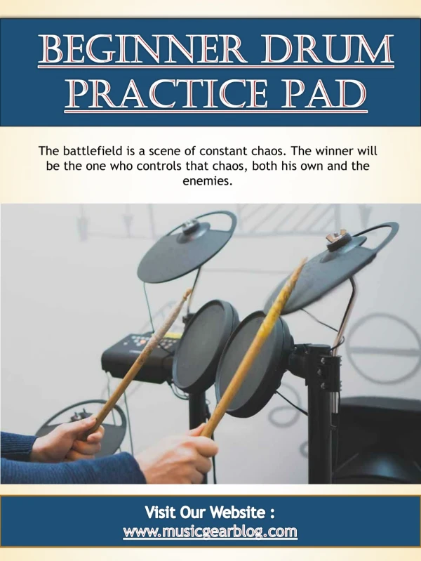Beginner Drum Practice Pad