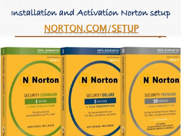 Norton setup installation visit at norton.com/setup to activate