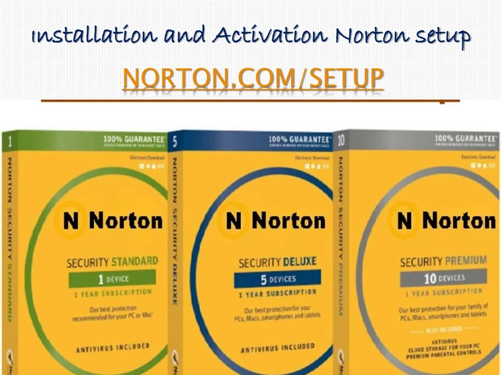 i nstallation and activation norton setup