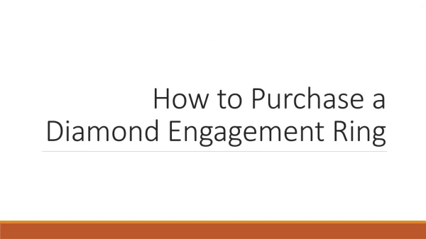 How to Purchase a Diamond Engagement Ring in NYC