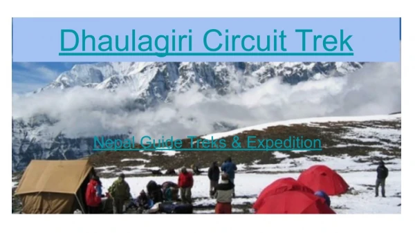 Dhaulagiri Circuit Trek