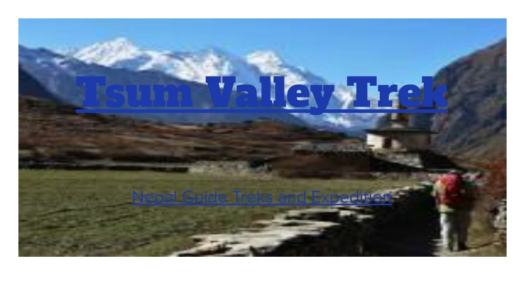 tsum valley trek