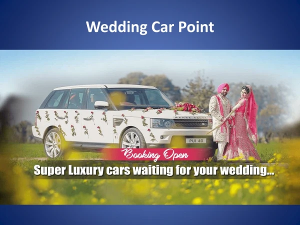 Luxury wedding car in punjab