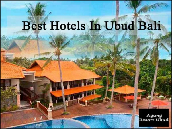 Best Hotels in Ubud Bali | Agung Resort