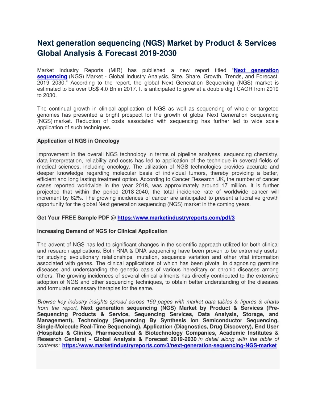 next generation sequencing ngs market by product