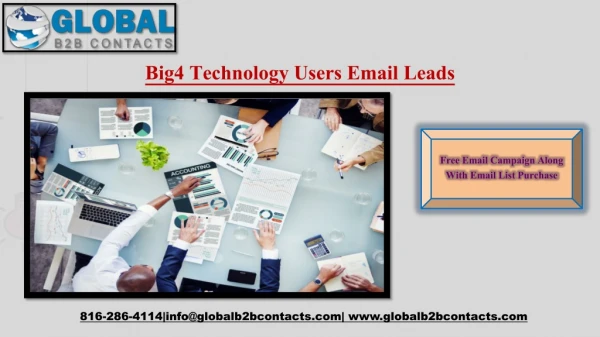 big4 technology users email leads