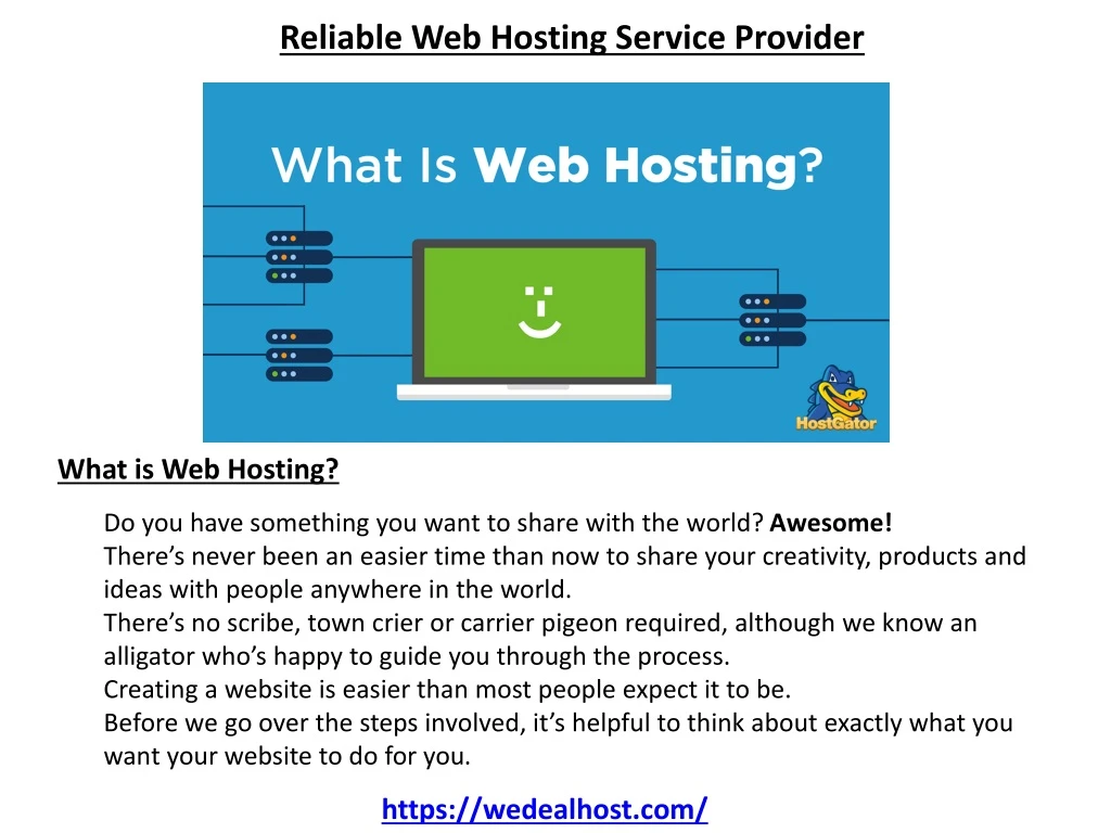 reliable web hosting service provider