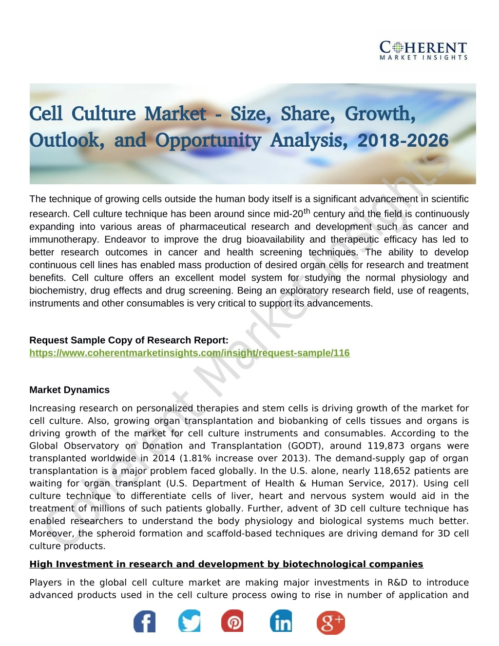 cell culture market size share growth cell