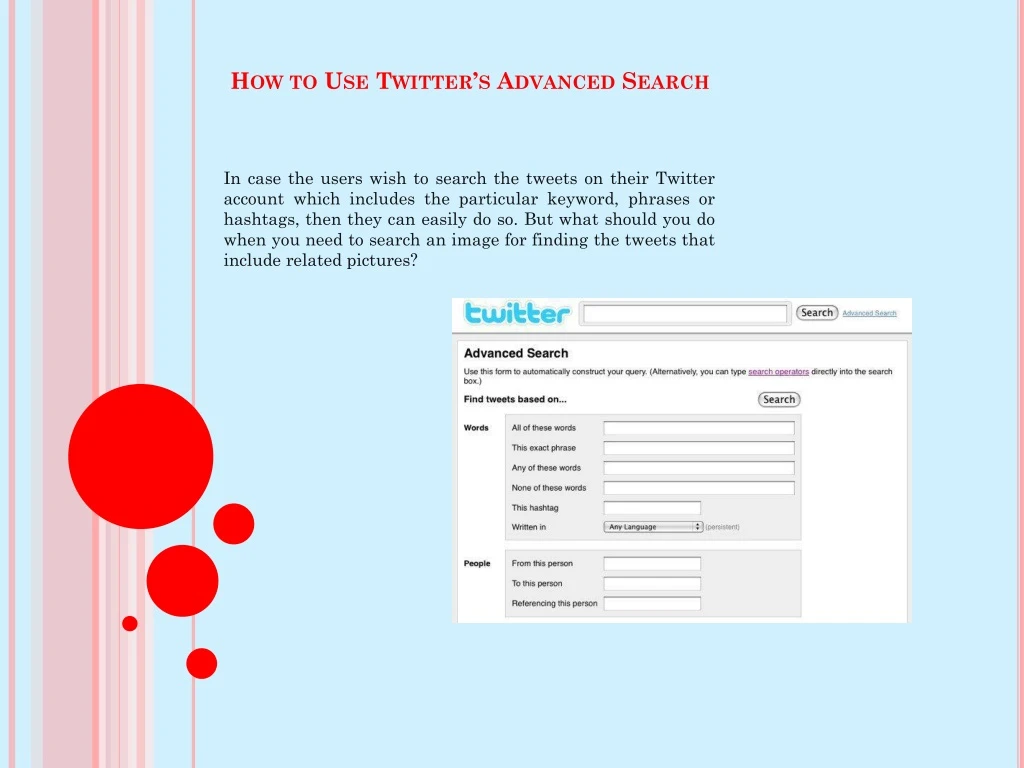 how to use twitter s advanced search