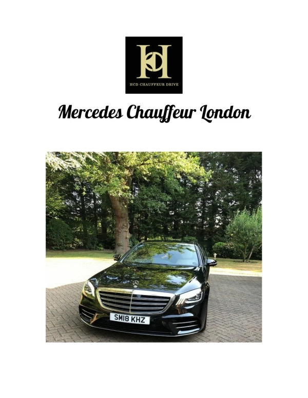 Mercedes Chauffeur London