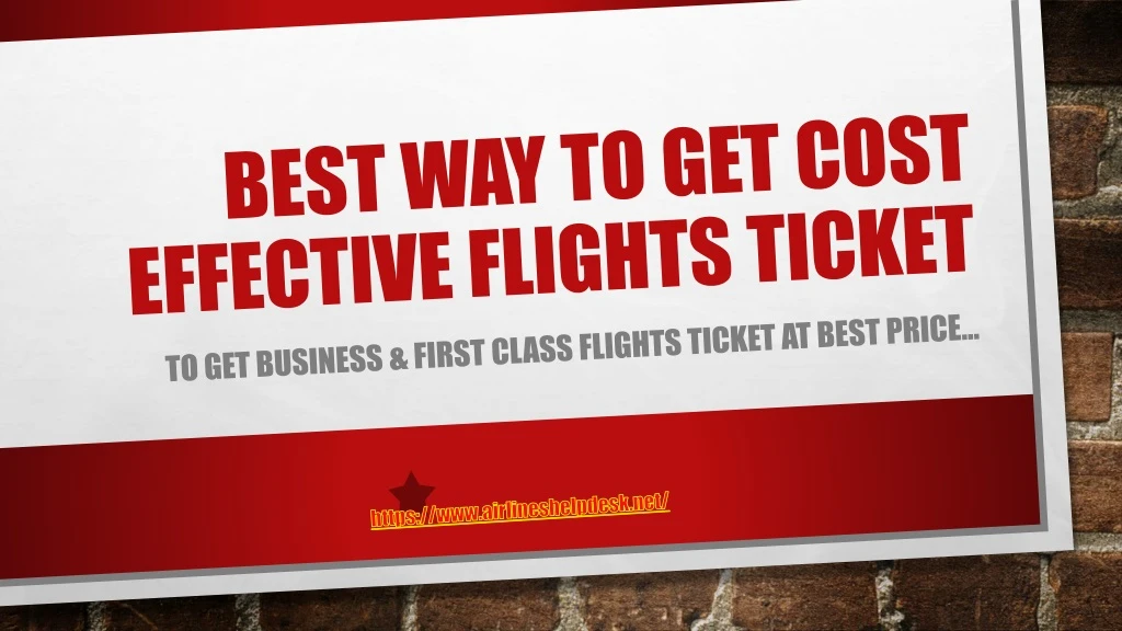 best way to get cost effective flights ticket