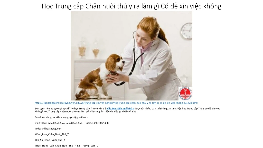 h c trung c p ch n nu i th y ra l m g c d xin vi c kh ng