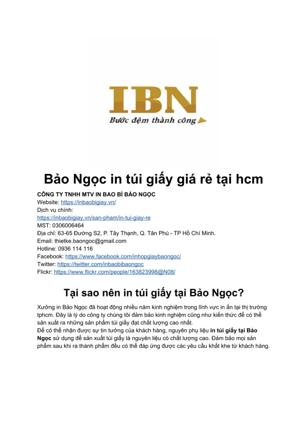 Bao Ngoc in tui giay gia re tai hcm