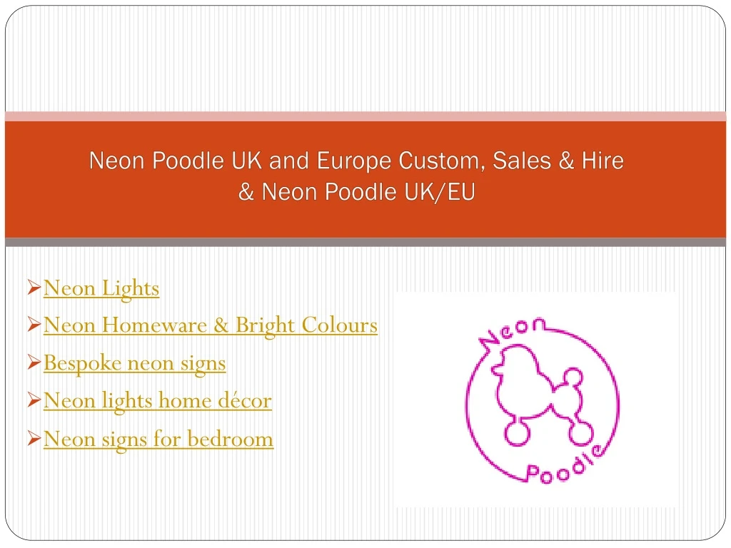 neon poodle uk and europe custom sales hire neon poodle uk eu
