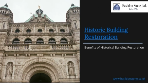 Historic Building Restoration benefits