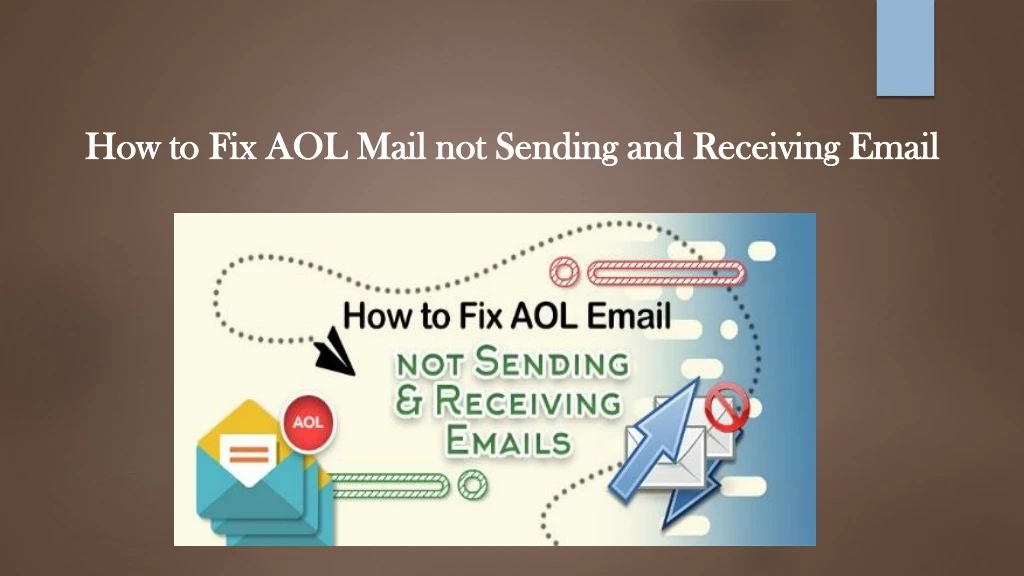 how to fix aol mail not sending and receiving email