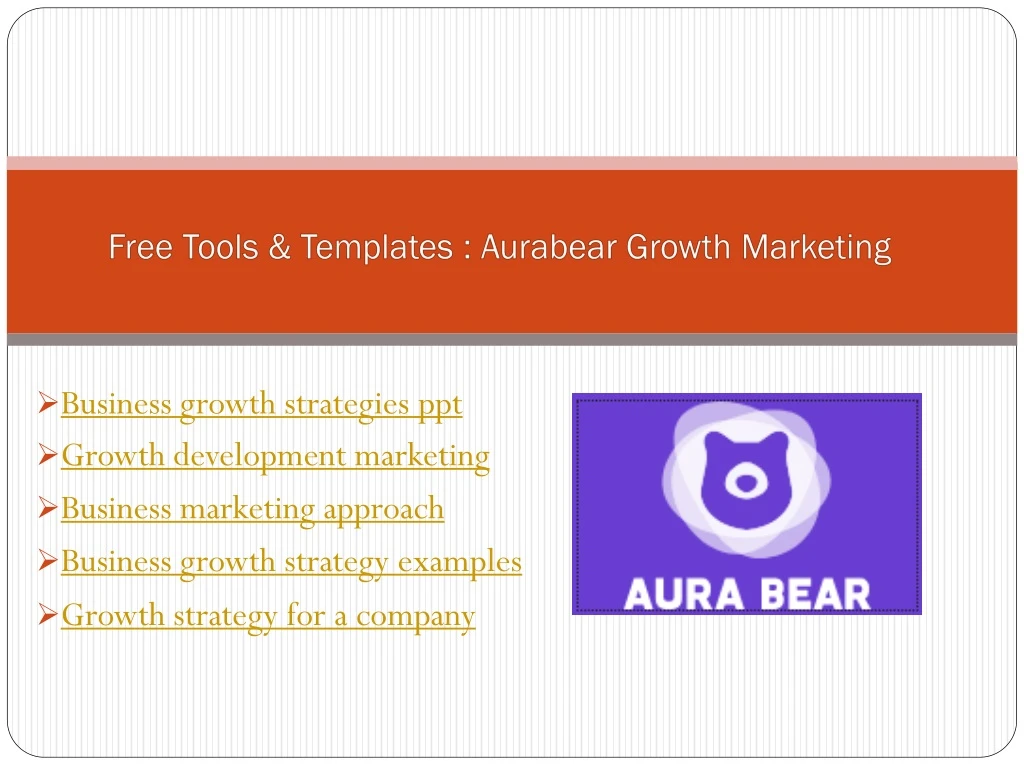 free tools templates aurabear growth marketing