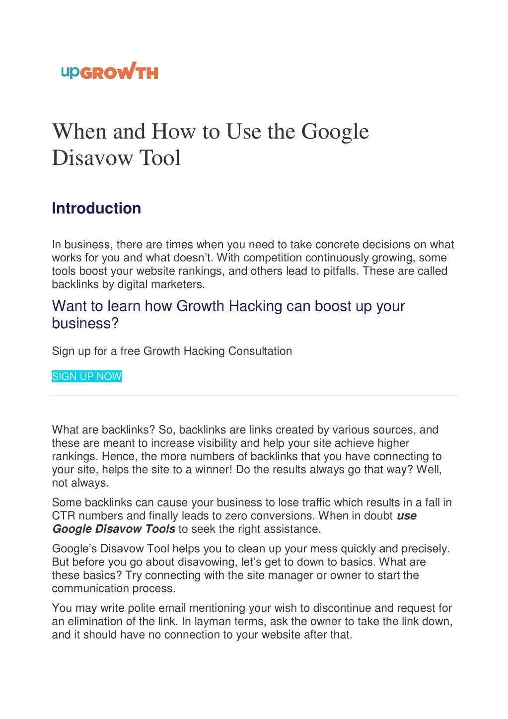 when and how to use the google disavow tool