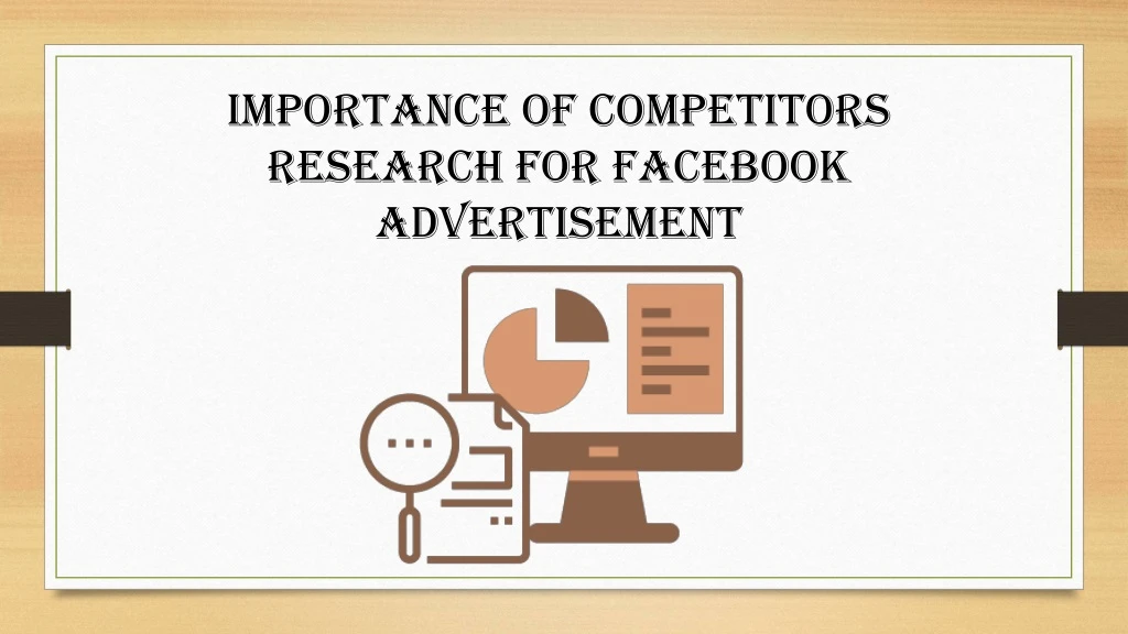 importance of competitors research for facebook