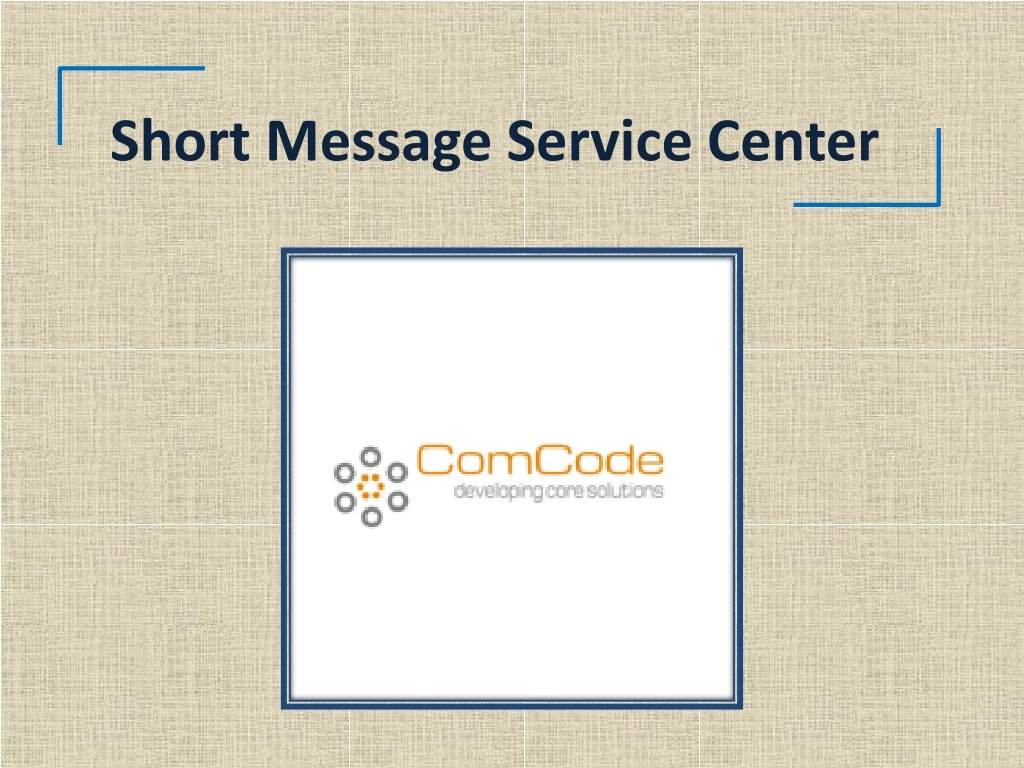 short message service center