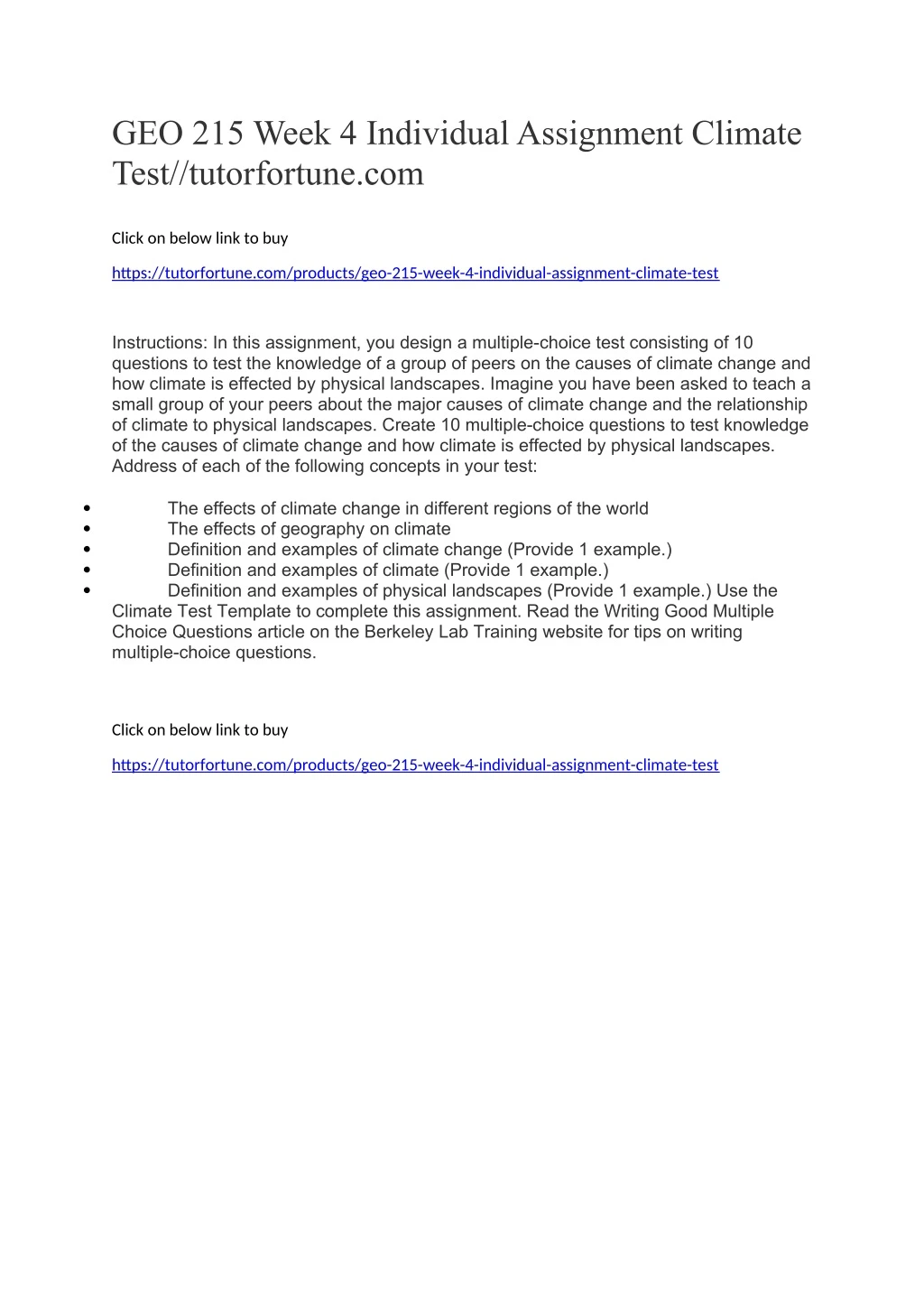 geo 215 week 4 individual assignment climate test