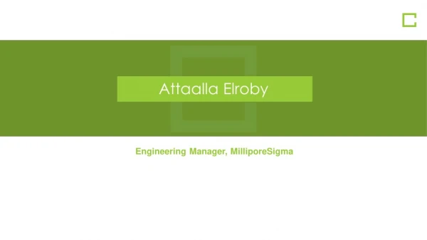 Attaalla Elroby - Experience in Automation & NPI Projects Management