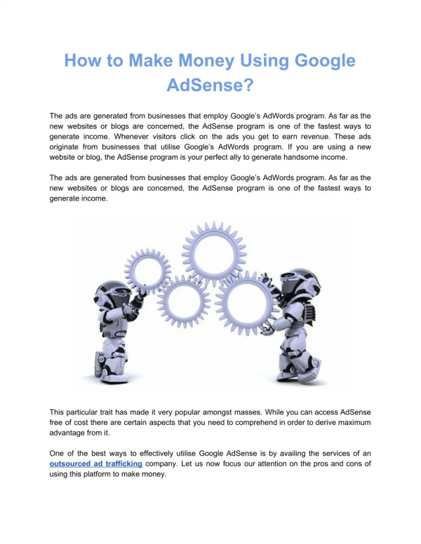How to Make Money Using Google AdSense?