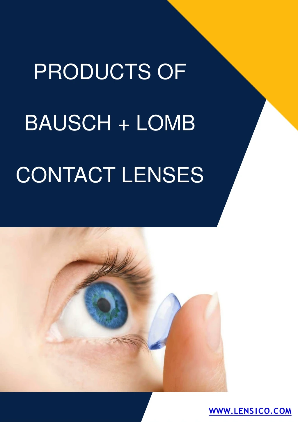 products of bausch lomb contact lenses