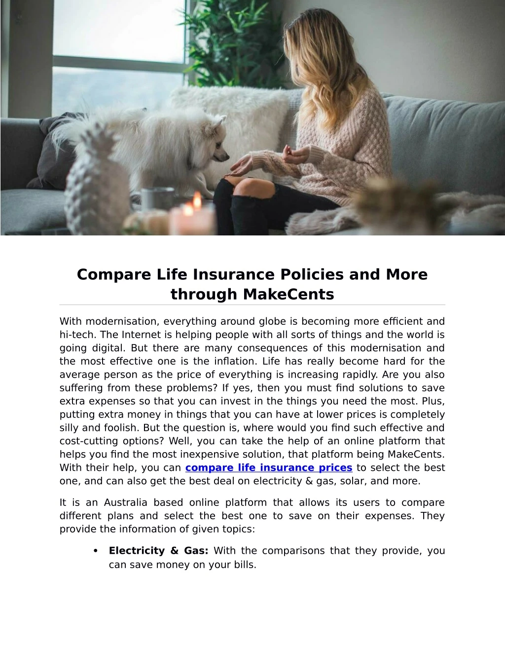 compare life insurance policies and more through