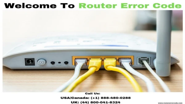 Router Error Code | Get Instant Help ( 1) 888-480-0288