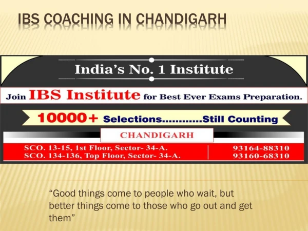 IBS coaching in chandigarh