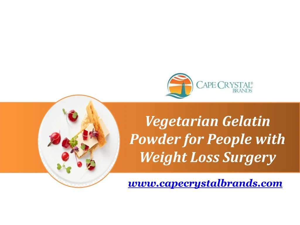 vegetarian gelatin powder for people with weight
