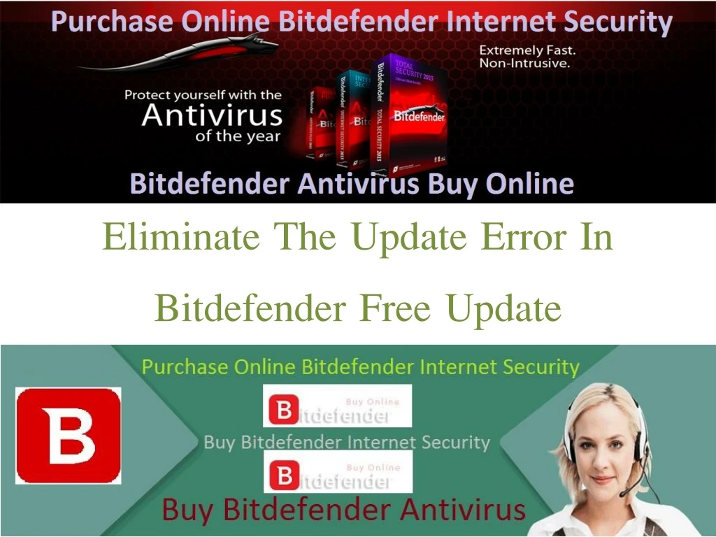 eliminate the update error in bitdefender free