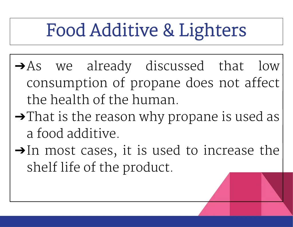 food additive lighters