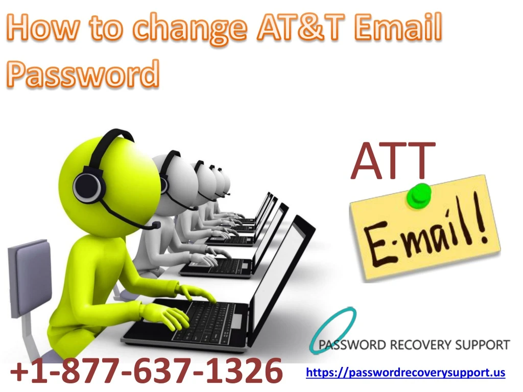 how to change at t email password