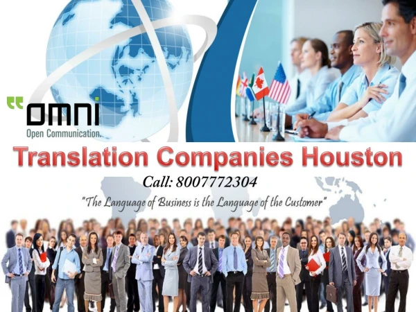 Translations Companies Houston by Omni Intercommunications