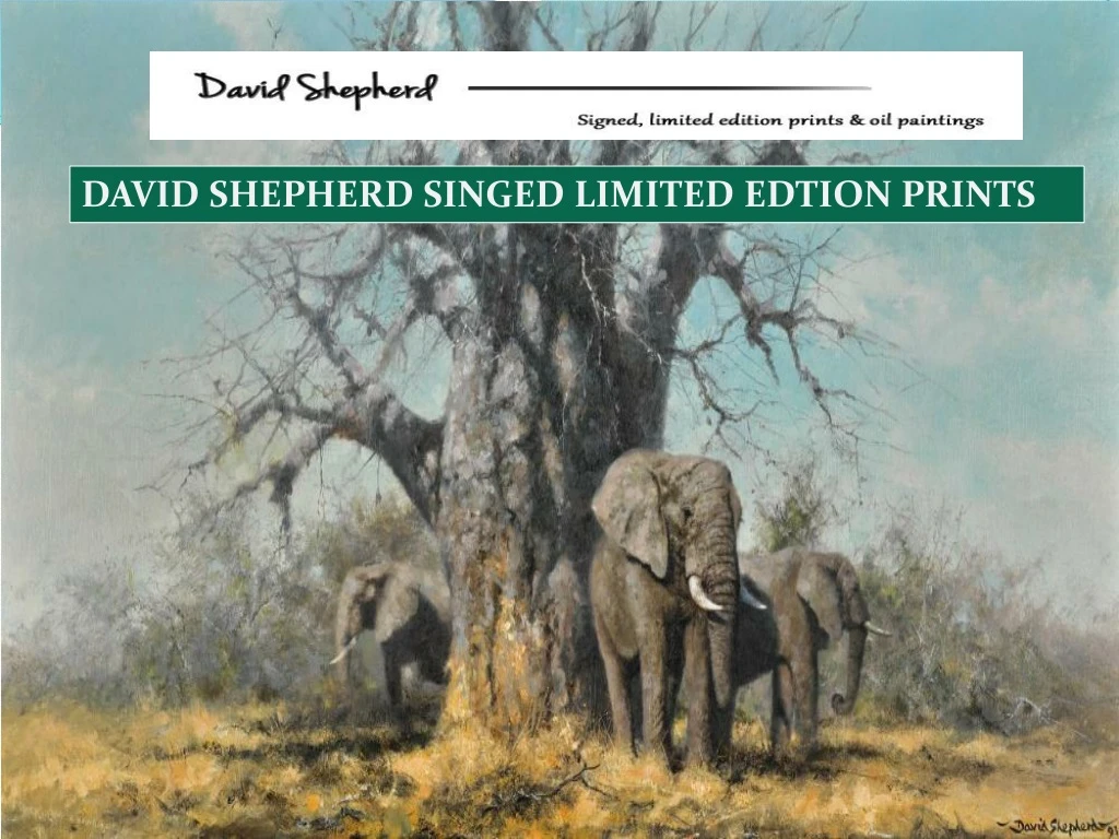 david shepherd singed limited edtion prints