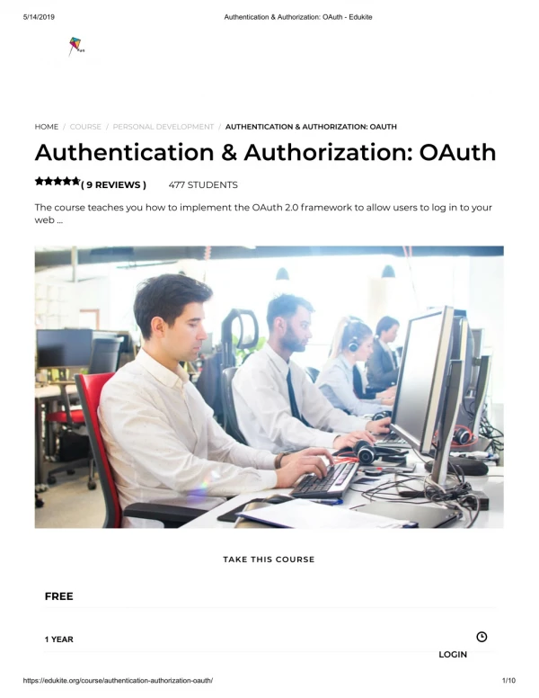Authentication & Authorization_ OAuth - Edukite