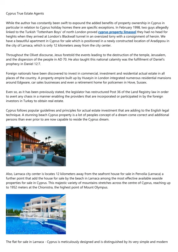 cyprus property market - Latest Property News