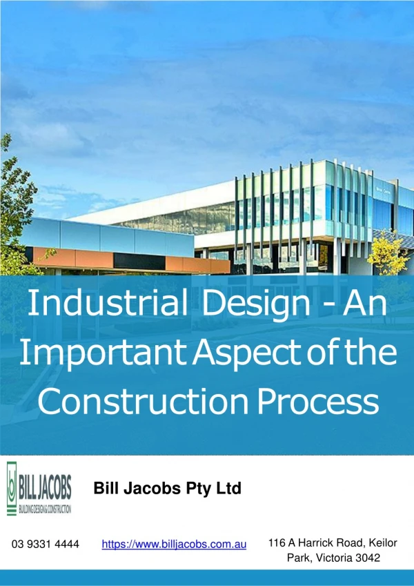Industrial Design - An Important Aspect of the Construction Process
