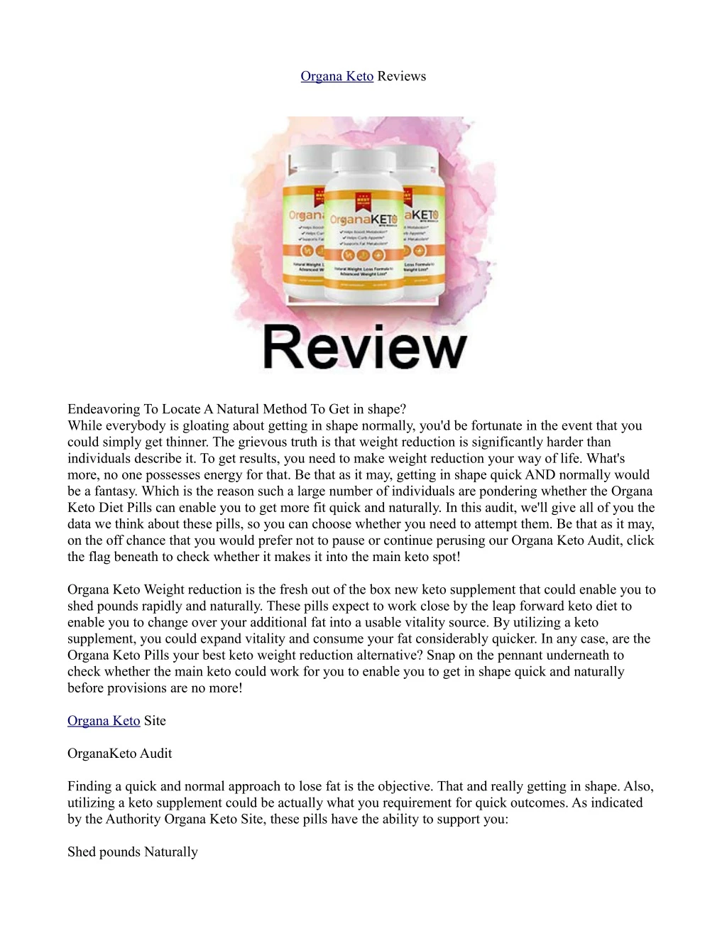 organa keto reviews