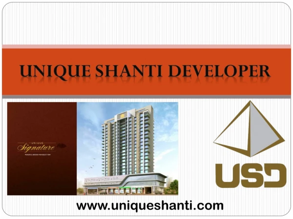 New residential projects in mira bhayandar developed by Unique Shanti Developers