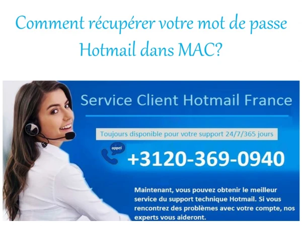 Comment récupérer votre mot de passe Hotmail dans MAC?